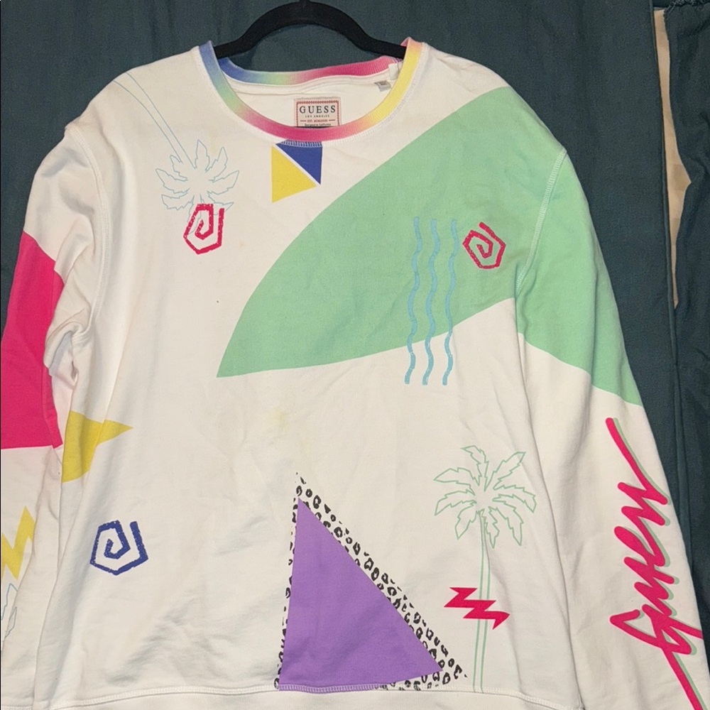 Guess Multicolor Graphic Sweatshirt